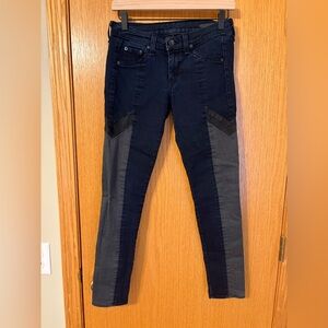 Rag & Bone Black Blue Skinny Jeans Size 26